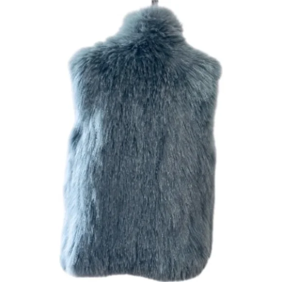 Theory Hanalee Genuine Fox Fur Vest - Picture 8 of 9